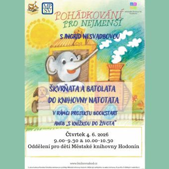 Pohádkování s Ingrid Nesvadbovou v rámci celorepublikového projektu Bookstart aneb S knížkou do života.